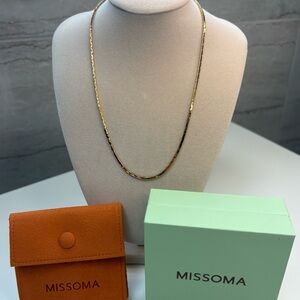 Missoma Lucy Williams Cobra Snake Chain Choker Necklace, Gold